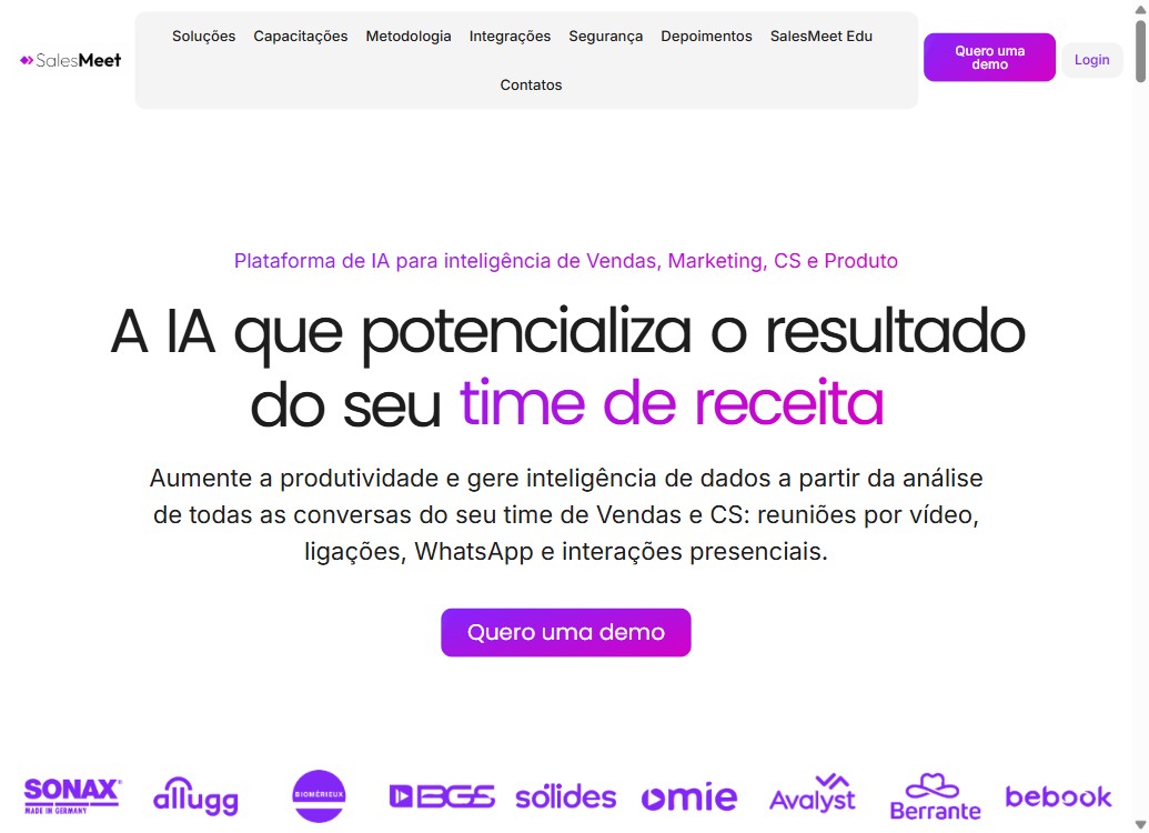 Home da SalesMeet